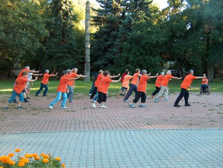 tai chi - gyakorls a szabadban - Miskolc