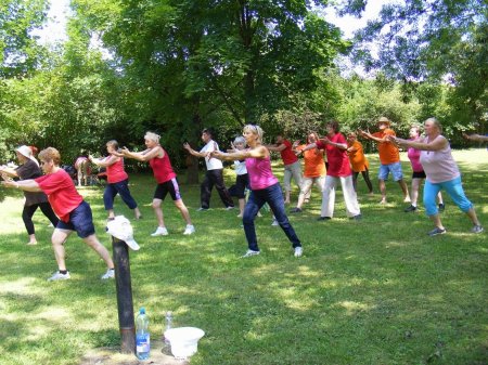 tai chi - gyakorls a szabadban Varb 2014