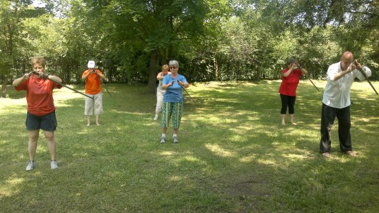 tai chi - gyakorls a szabadban Varb 2014